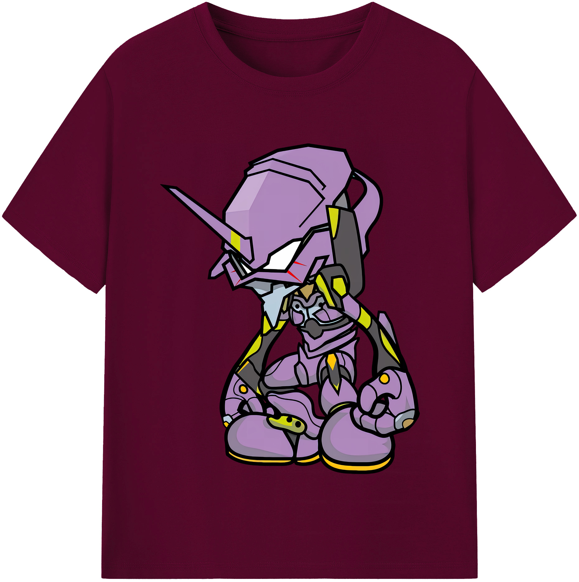 （画像用） EVA 新世紀エヴァンゲリオン レディースカジュアルプリントTシャツ（綿100％）